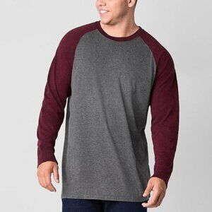 Size- 4XLT Mutual Weave Waffle Baseball Big and Tall Mens Crew Neck Long Sleeve
